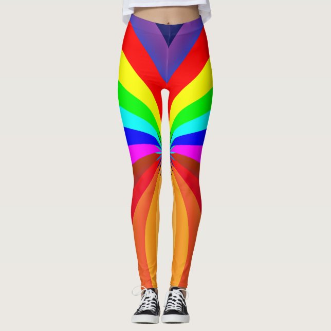Leggings Mandala-46556 couleur arc-en-ciel (Devant)
