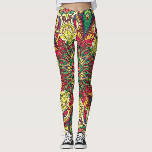 Leggings Mandala Bandana : Conception Vintage Sans Couche.