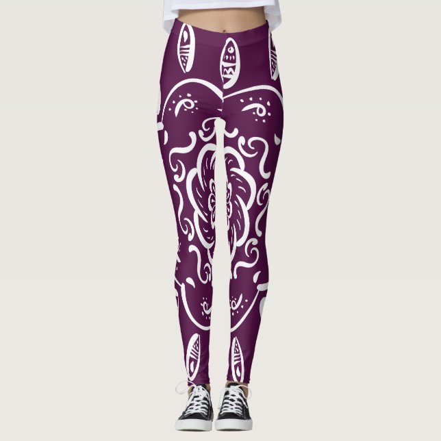 Leggings Mandala Blackberry (Devant)