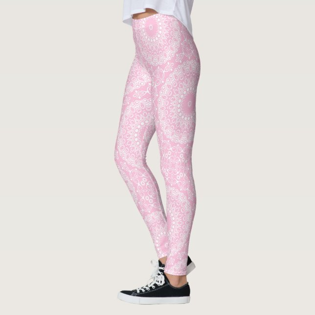 Leggings Mandala de la radiance rose blush (Gauche)