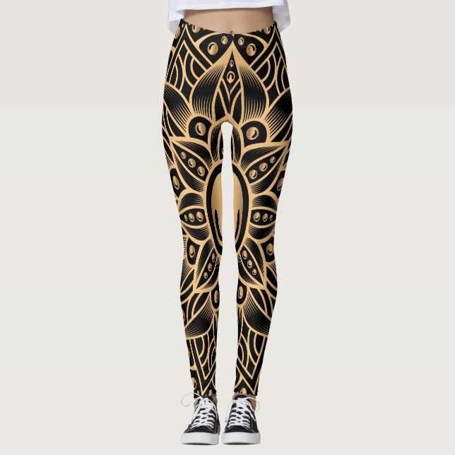 Leggings Mandala de luxe 12 (Devant)