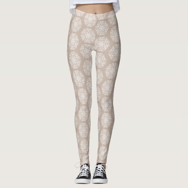 Leggings Mandala en laine (Devant)
