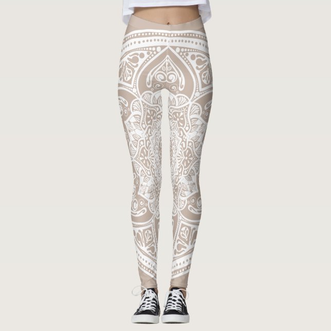 Leggings Mandala en laine (Devant)
