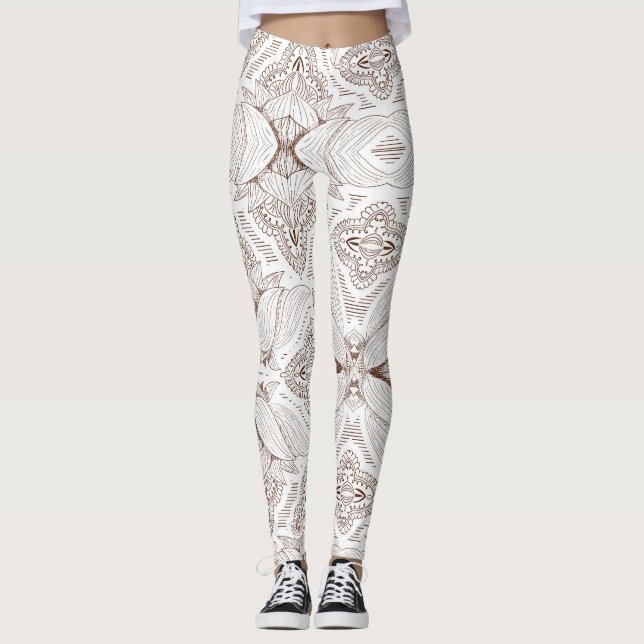 Leggings Mandala Fleur 1 (Devant)