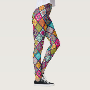 Leggings mandala marocain style ethnique coloré
