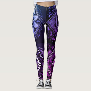 Leggings Mandala violet vibrant