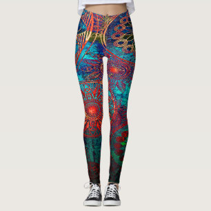 Leggings Mandalas colorées