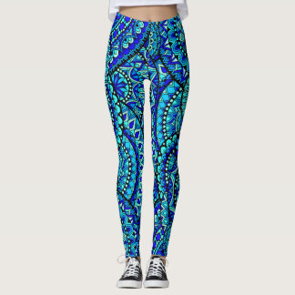 Leggings Mandalas d'océan