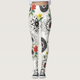 Leggings Mandalas floraux géométriques motif sans fin