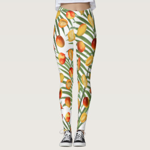 Leggings Mango vintage et verdure Motif de fruits d'été