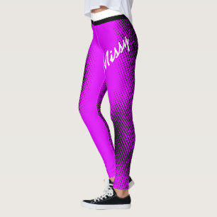 Leggings Manque dans un texte grand avec Motif de point sur