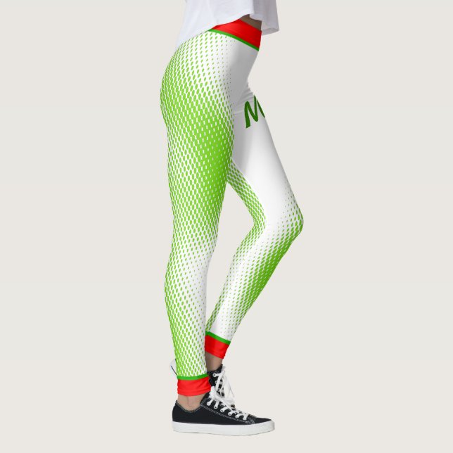 Leggings Manque dans un texte grand avec Motif de point sur (Droite)