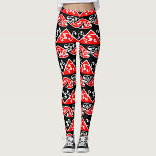 Leggings Maori Kowhaiwhai motif