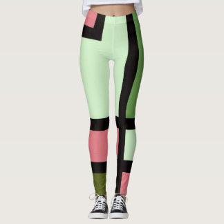 Leggings mapper #5 レギンス 抽象画 幾何学 モダン