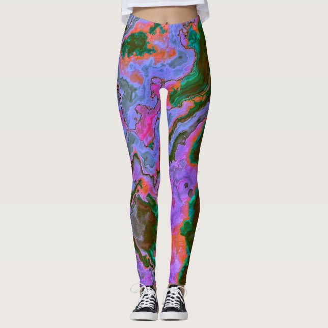 Leggings Marbre aigre (Devant)