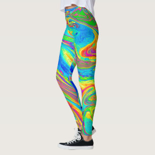 Leggings Marbre arc-en-ciel tourbillonne brillamment et bel