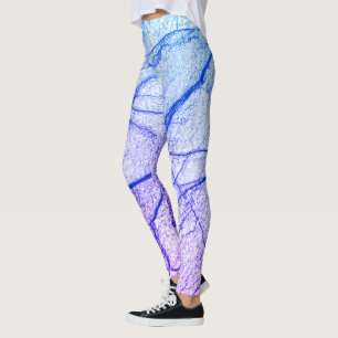 Leggings Marbre bicolore violet