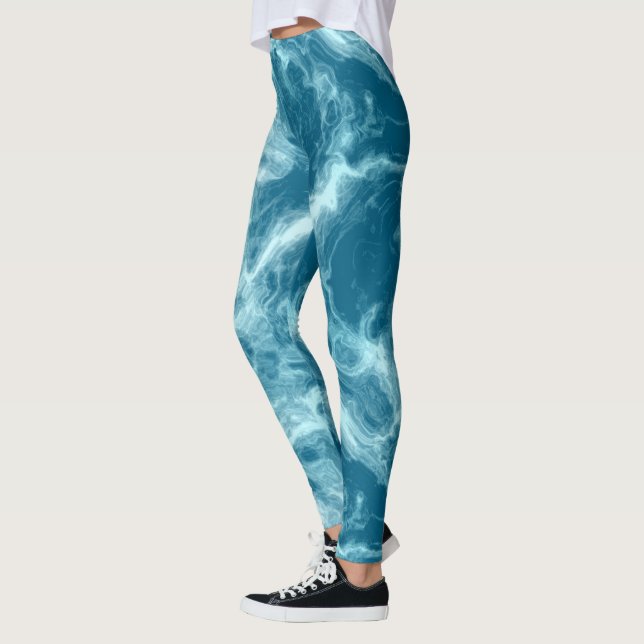 Leggings Marbre bleu (Gauche)