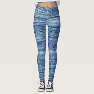 Leggings Marbre bleu
