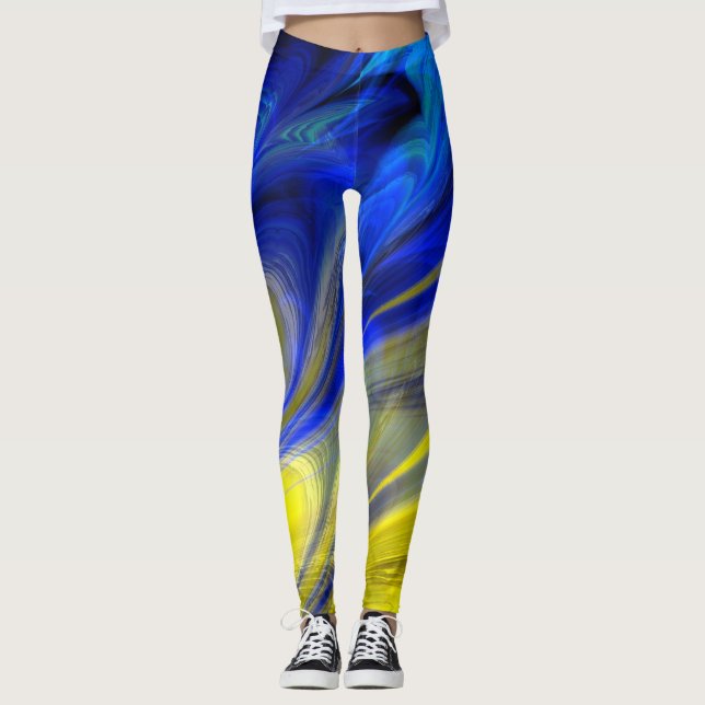 Leggings Marbre fractal 4-6 (Devant)