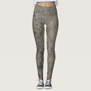 Leggings Marbre Glam Granite Brillant Style Élégant Designe