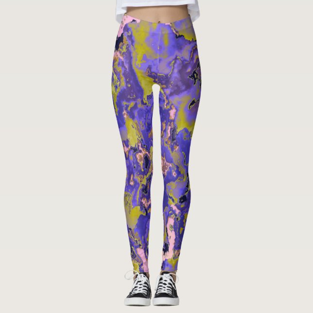 Leggings Marbre Radioactif (Devant)