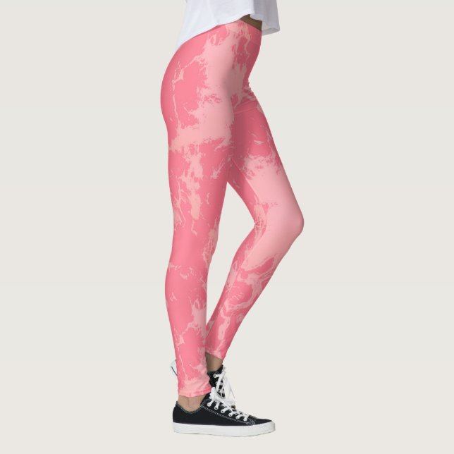 Leggings Marbre rose Abstrait (Droite)