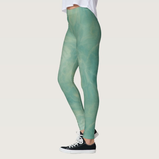 Leggings Marbre vert (Gauche)