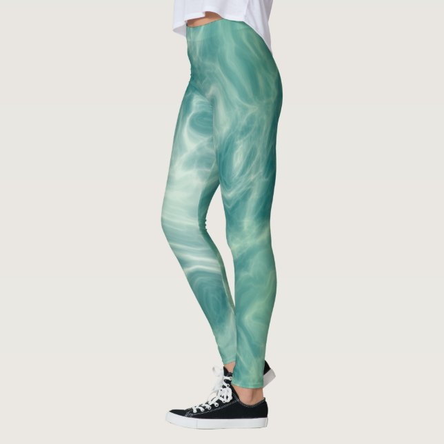Leggings Marbre vert (Gauche)