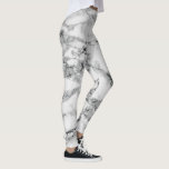 Leggings Marbres blancs<br><div class="desc">Marbre blanc moderne Leggings MIGNED Design</div>