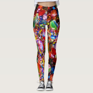 Leggings Marbres de verre coloré Crazy Yoga Pants XS to XL