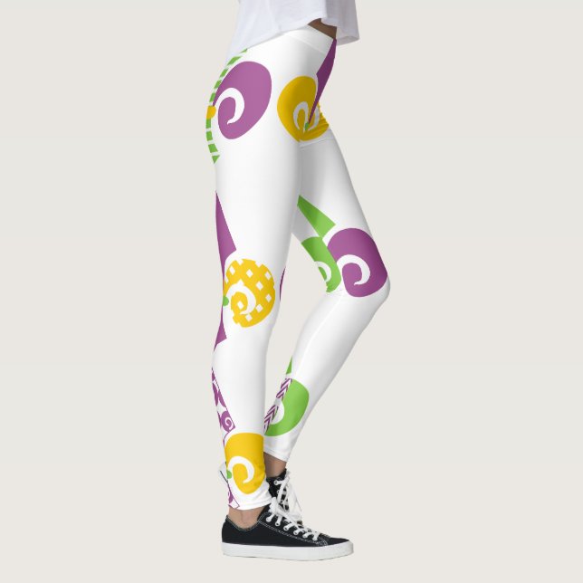 Leggings Mardi Gras Fleur de Lis (Droite)