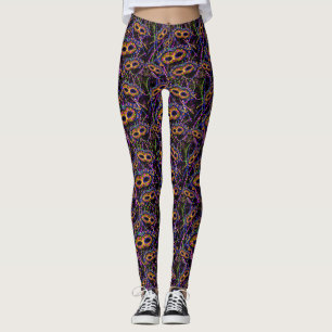 Leggings Mardi Gras Motif