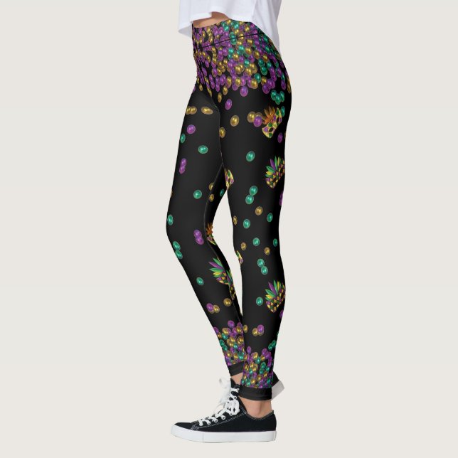 Leggings Mardi Gras Motif moderne (Gauche)