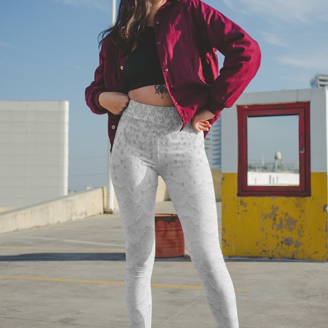 Leggings Mariage Diamond Confetti en dentelle blanche (Créateur téléchargé)