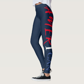 Leggings Marine Rouge Blanc Bleu Noir Femme Afrique Amériqu