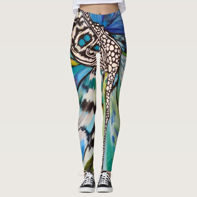 Leggings Mariposa bleue (Devant)