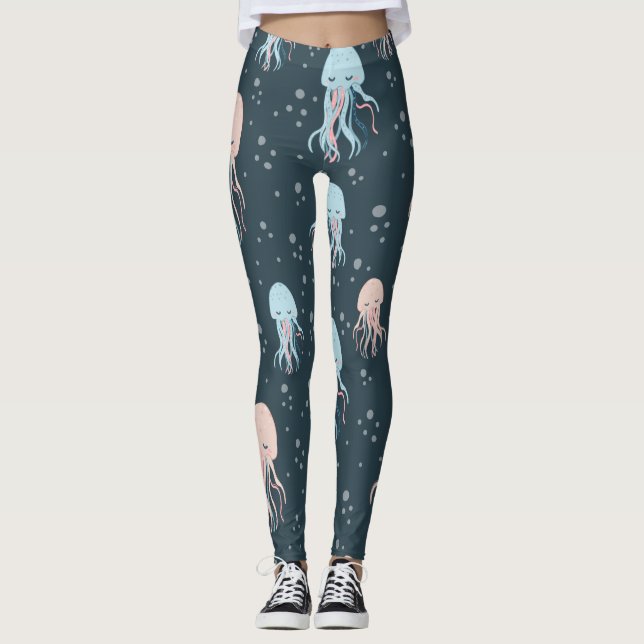 Leggings Maritim Nautic Ocean Sealife Octopus (Devant)