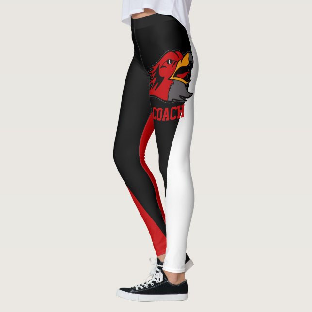 Leggings Mascotte noir/rouge/blanc (Gauche)
