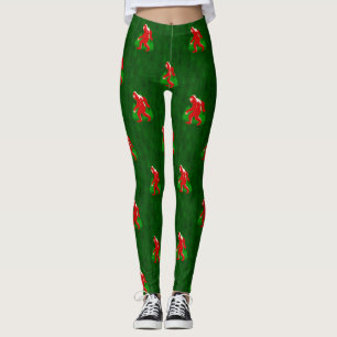 Leggings mauvais xmas bigfoot yeti