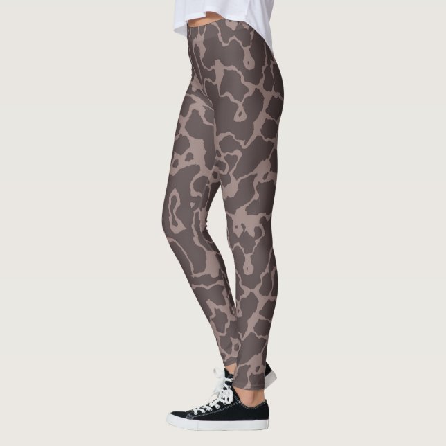Leggings Mauve Abstrait (Gauche)
