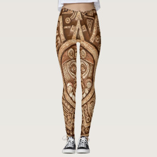 Leggings Maya Tribal Pagan : Texture ornementale