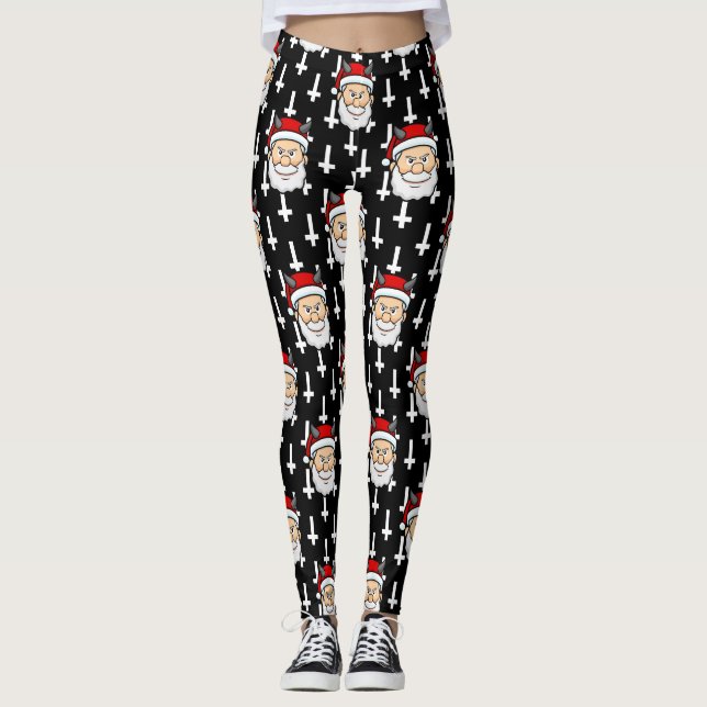 Leggings méchant xmas mal santa claus (Devant)
