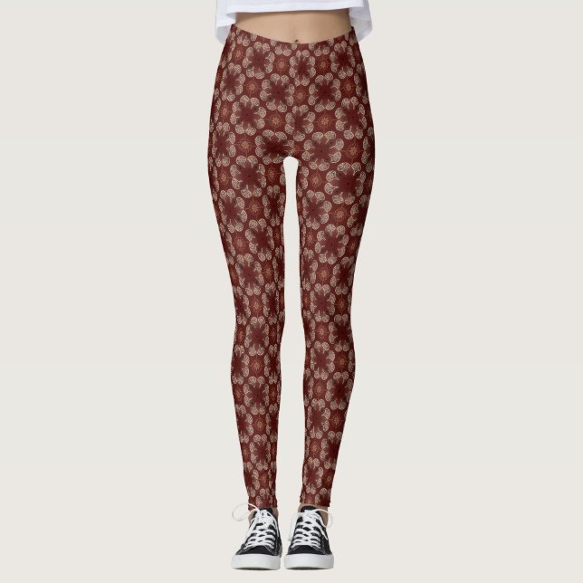 Leggings Médaillon de merlot (Devant)
