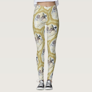 Leggings Médaillons en bleu et vert pour la Terre