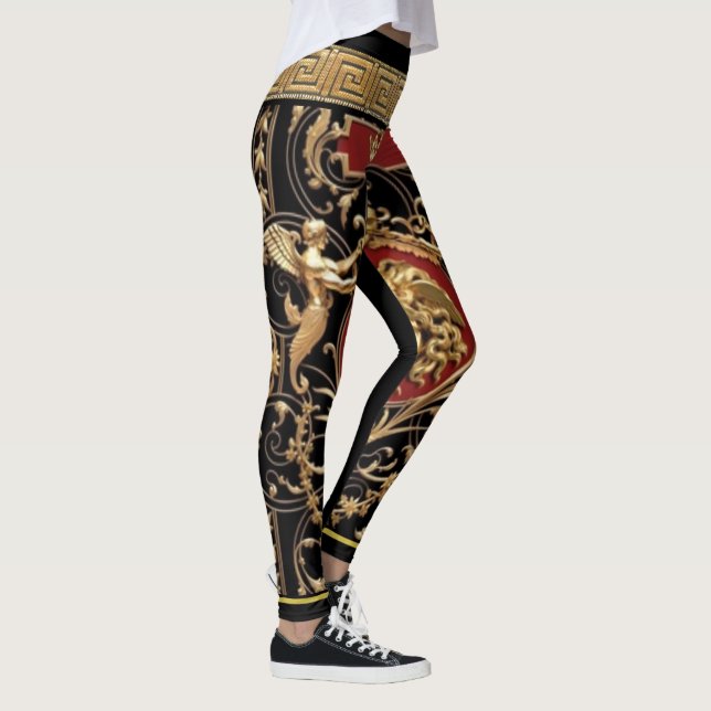 Leggings Medusa, Séraphiques et Grecque Concepteur classiqu (Droite)