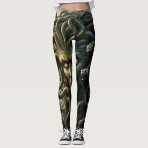 Leggings Medusa Stare de la mort Tête des serpents