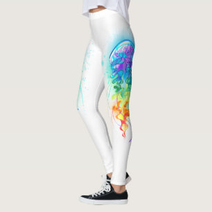 Leggings Méduse arc-en-ciel