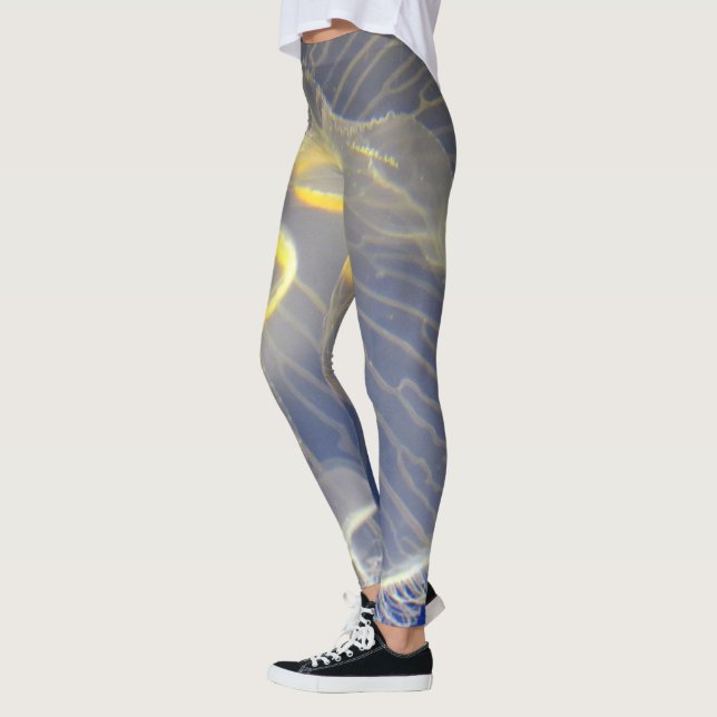 Leggings Méduse bleu et jaune (Gauche)