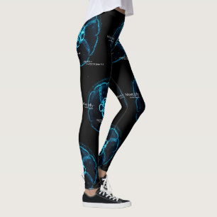 Leggings Méduse commune dans l'espace sous-marin